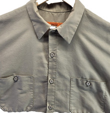 Red Kap Industrial Work Shirt Mens XL Short Sleeve Button Industry Professional