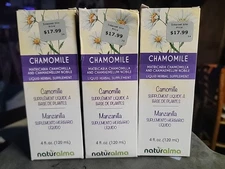 3pk-German and Roman Chamomile, Flower Alcohol-Free Tincture, 4oz Liquid Extract