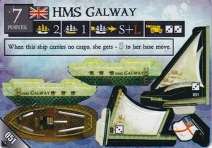 WizKids Pirates at Ocean's Edge #051 HMS Galway (Uncommon) ship new unpunched