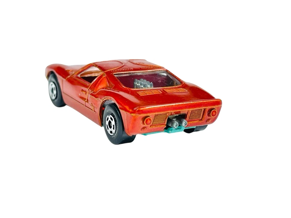 Matchbox Lesney Superfast MB41 vermelho interior verde base cobre Ford GT - Imagem 3 de 4