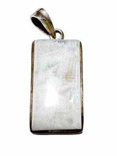 Gemstone Pendant Rainbow Moonstone White Moonstone Pendant Necklace