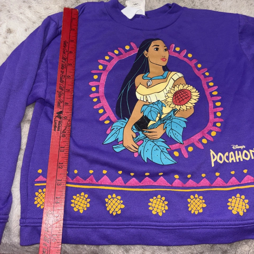 Vintage Pocahontas Sweatshirt Size 8 In Girls  - Image 2 of 4