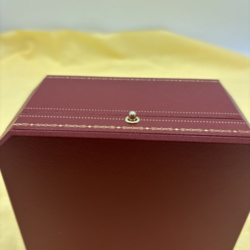 Cartier Red Empty Box Gold Filigree Trim Jewelry Gift Love Bracelet Watch Etc B - Picture 9 of 16