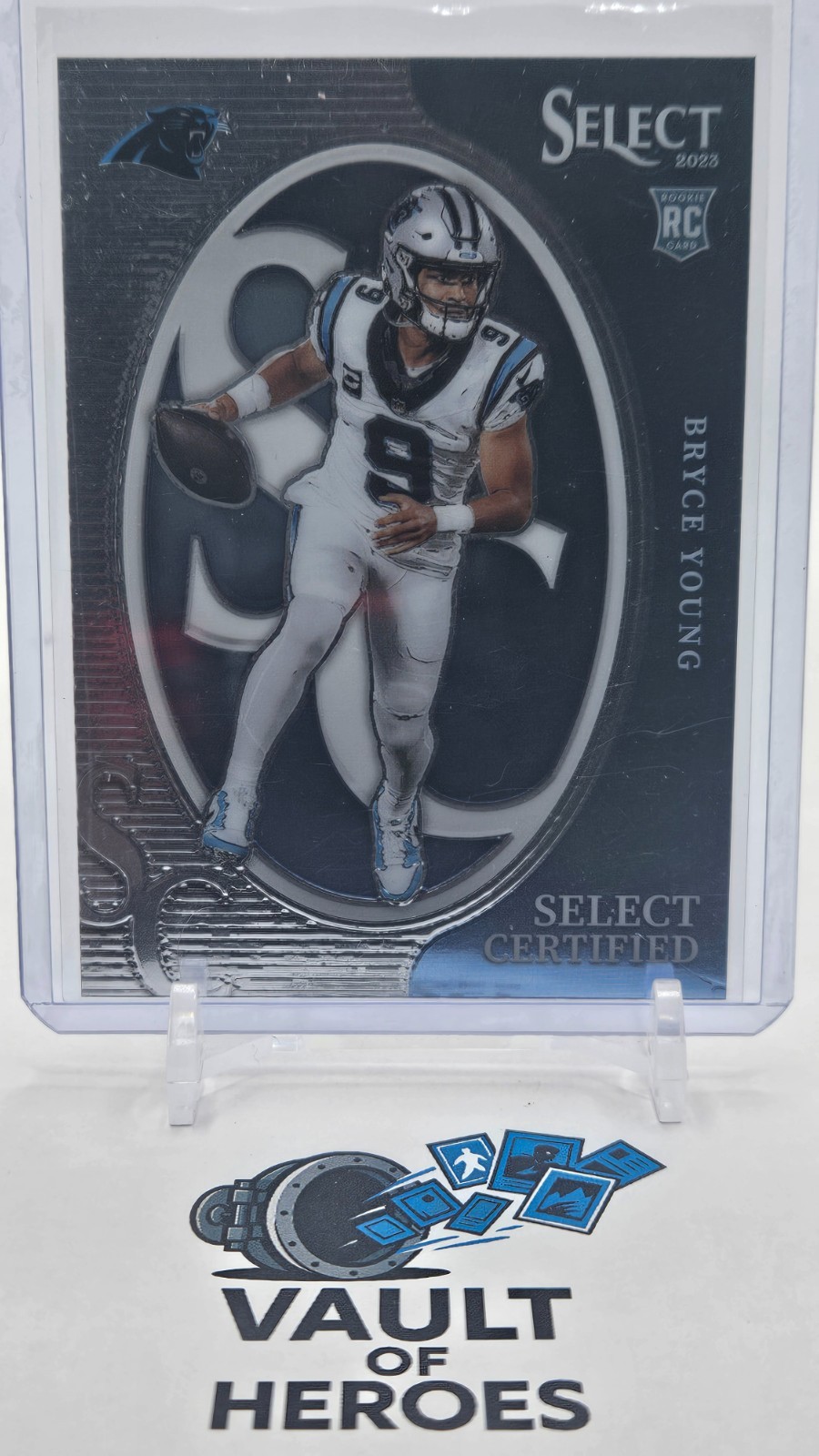 Bryce Young Carolina Panthers 2023 Panini Select Certified Rookie RC #CRO-BYO