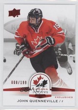 2014 Upper Deck Team Canada Juniors Exclusives 8/199 John Quenneville #41 0f8