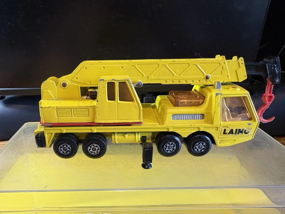 Vintage 74 Matchbox SuperKings Lesney K-12 Hercules Guindaste Móvel Usado Bom Estado - Imagem 3 de 4