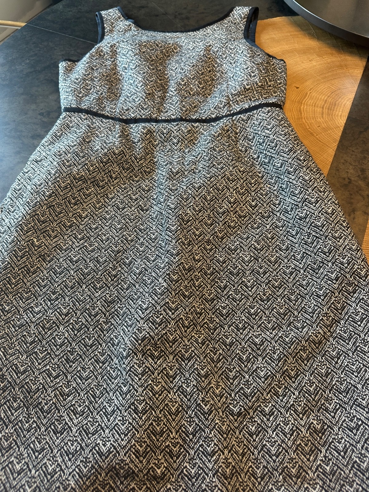 J CREW JUMPER DRESS WOMENS 10 HOUNDSTOOTH PATTERN… - image 1