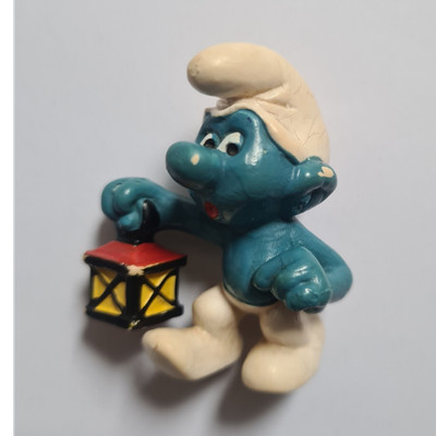 Schleich Schlumpf mit Laterne PVC Figur Die Schlümpfe 20734 Comic-Helden