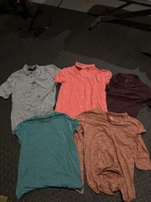 Lot Of 5 Small Shirts Mix Of Brands& Styles. Banana Republic, H&M, + More. Polos