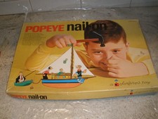 VINTAGE COLORFORMS TOYS POPEYE NAIL-ON 4002 IN BOX 1963