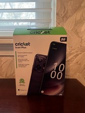 Cricket Wireless Icon Plus (2026) 64GB, 4GB RAM (Prepaid), Black - Brand New