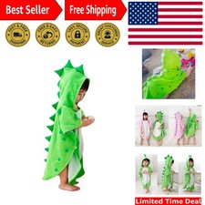 Charming 3D Dinosaur Bathrobe - Soft Cotton Baby Towel for Ages 0-8