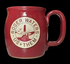 Roger Waters Coffee Mug Us+ Them Pink Floyd Swag Dark Side Sunset Hill Stoneware