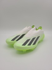Adidas X Crazyfast.1 LL FG Men Sz 4.5 White Lemon Laceless Soccer Cleats GY7378