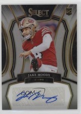 2023 Panini Select Rookie Signatures Silver Prizm 14/199 Jake Moody Auto 0ti4