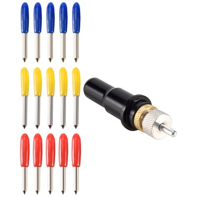 Schneidklingenhalter + 15 Stück 30 Grad 45 Grad 60 Grad Cutterklinge für3431