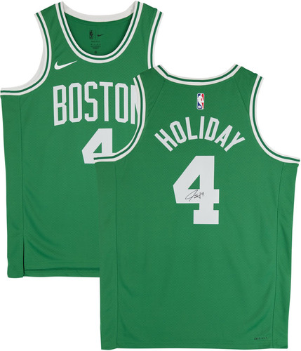 Jrue Holiday Boston Celtics Autographed Nike Green Icon Swingman Jersey