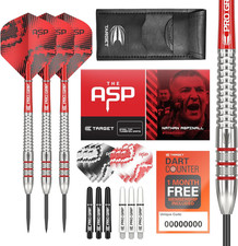 Darts Nathan Aspinall Tungsten Steel Tip Darts Set - 9 Pro Grip Shafts - 9 Pro U