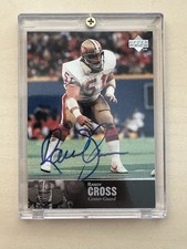 1997 Upper Deck NFL Legends Randy Cross Auto Autograph AL-93 San Francisco 49ers