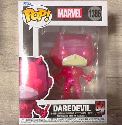 Funko Pop! Marvel Daredevil 60 Years Wackelkopffigur Rot Box #1386