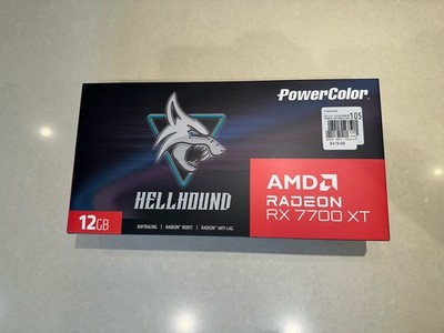 PowerColor Hellhound AMD Radeon RX 7700 XT 12GB GDDR6 PCIe 4.0 HDMI DP Fan