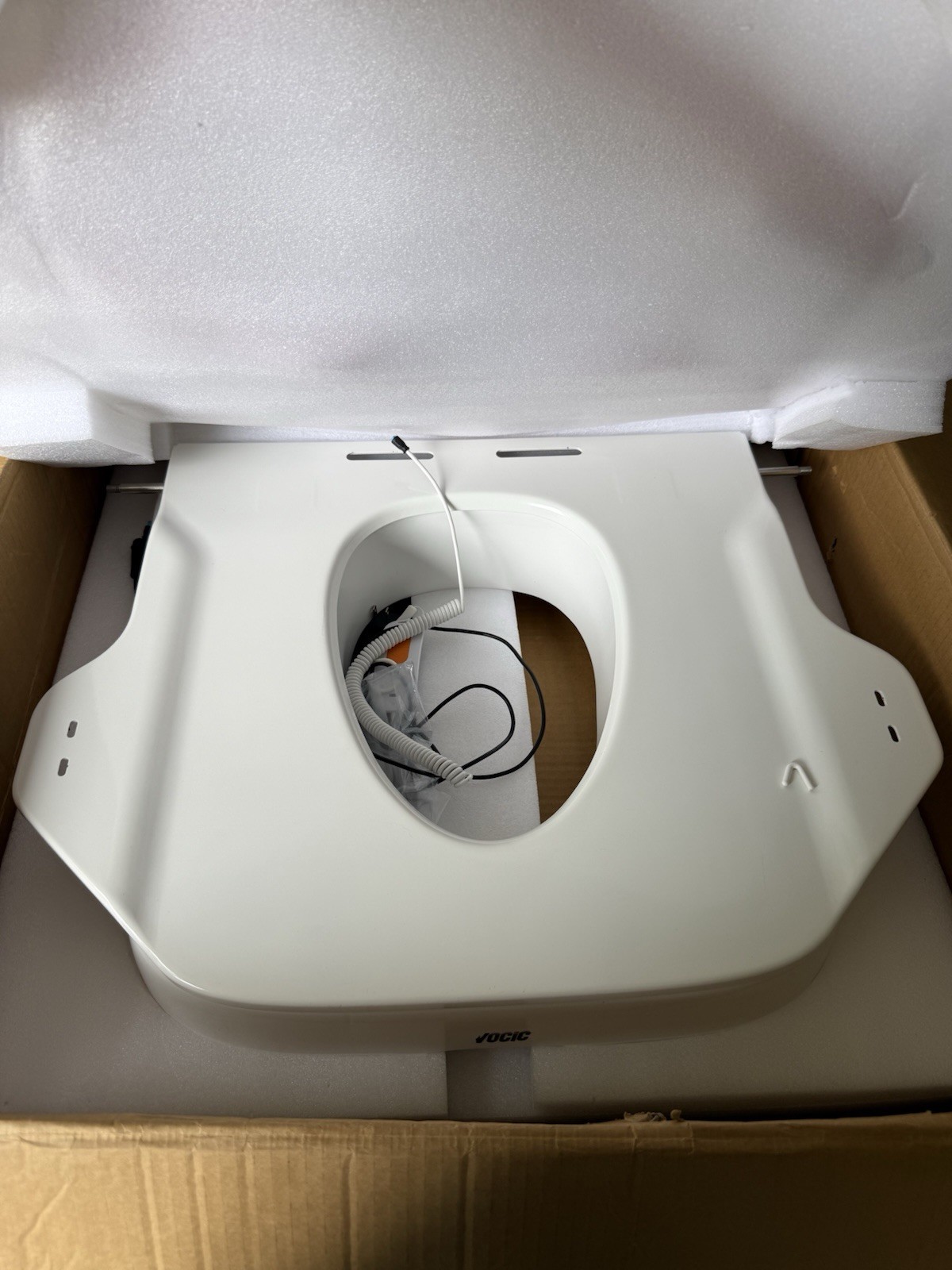 Electric Raised Toilet Seat, With Handles for Seniors, Supports 330LBS