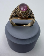 10K Gold Jostens David W Carter High School Dallas Cheer Class Ring 1983 Sz 8.5