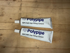 2X Polypipe GFC100 Gap Filling Cement 140ml Natural Filler Soil Waste PVC