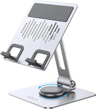JETech Tablet Stand, Adjustable Swivel Desktop Holder with 360 Degree Rotating B