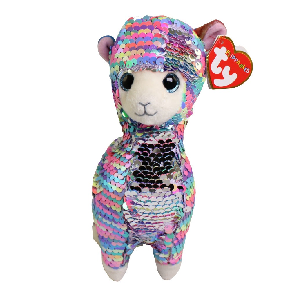 Ty Beanie Flippables 36350 Lola The Rainbow Llama Flippable