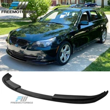 Fits 08-10 BMW E60 5 Series LCI Front Bumper Lip Spoiler H Style PU