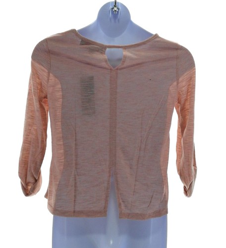 Weavers Girls Blouse Round Neck 3 / 4 Sleeve Pullover Color Pink Size Large - Picture 3 of 4