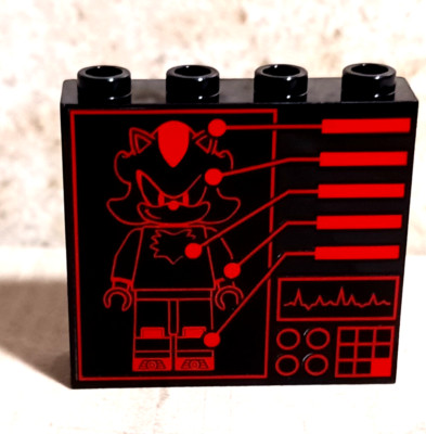 New LEGO Sonic SHADOW Monitor Heartbeat Bad Sonic Computer Screen Scanner Evil
