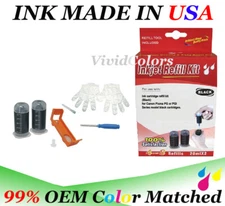 CLI-251 ink Refill bottle kit box tool for CN Canon CLI251 Dye Black cartridges