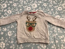 Girls/Boys Christmas Xmas Jumper Reindeer Age 6-9 Months