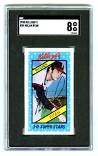 NOLAN RYAN~RARE (POP 14) 1980 KELLOGG'S SUPER STARS SGC-8 NM-MT GRADED CARD #20