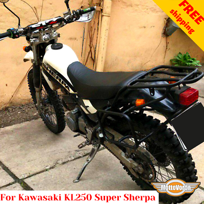 For Kawasaki Super Sherpa KL250 Rack luggage system KL250G Side