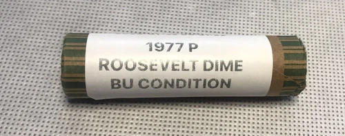 1977 P - Roosevelt Dime ROLL * BU CONDITION * 50 Coins