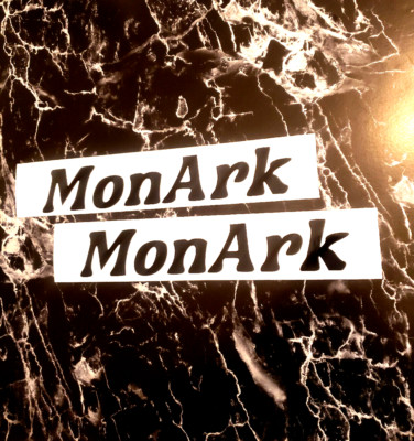 MonArk Boat Decals Stickers 13'' Gloss WHITE (NOT BLACK) Die-Cut (2) Fast USA!
