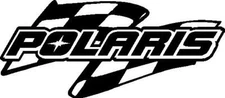 Polaris checkered flag snowmobile decal vinyl window sticker 