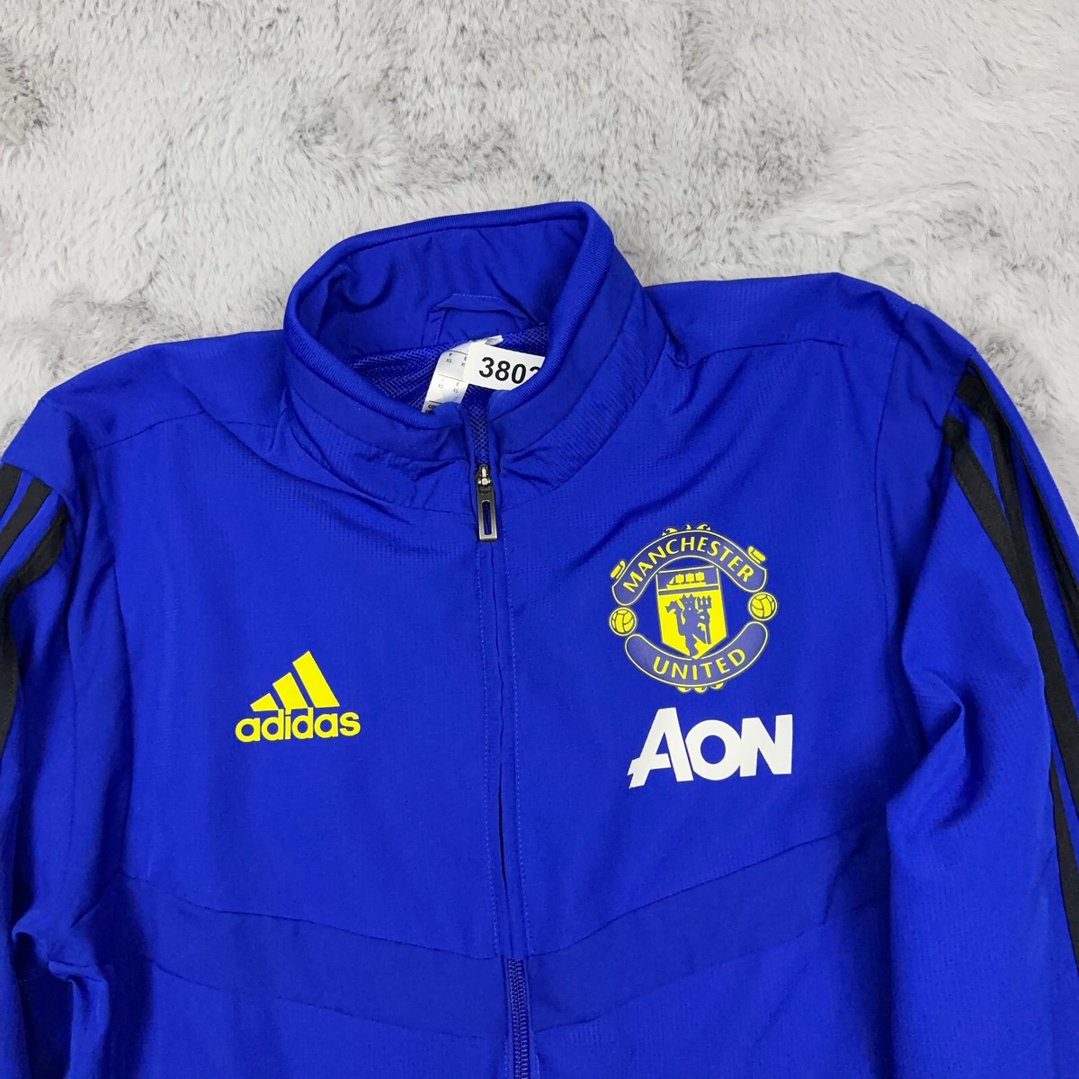 環太平洋大学 サッカー部 adidas フード付きダウンジャケット ネイビー Adidas Jacket Men Extra Small Blue Full Zip Manchester
