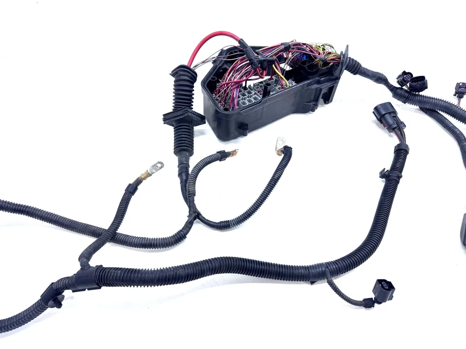 PORSCHE CAYENNE 958 2011-2014 4,8 L compartimento del motor caja de fusibles cableado arnés OEM Foto 2 de 4