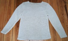 Giorgio Pullover Sommerpullover Bändchengarn Langarm Beige Gr. M / 38