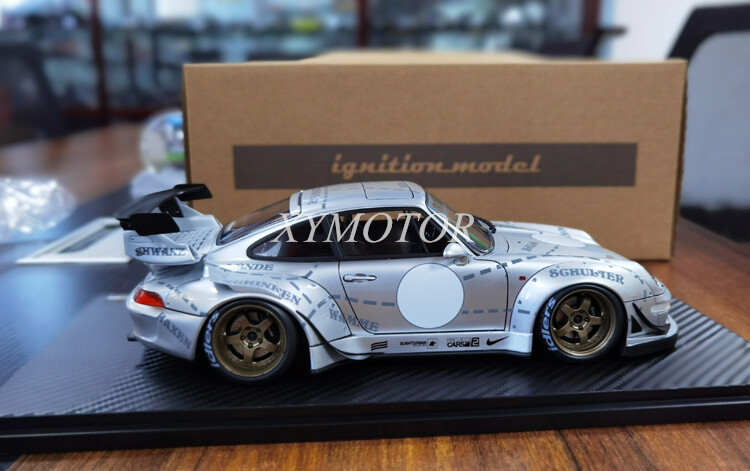 RWB993 シルバーignition model 限定1個 IG online shop special! 1/18 RWB 993 Silver With Mr. Nakai