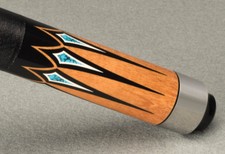 McDermott Star S49 Maple 2-Piece Billiard Pool Cue Stick w/ Silver Rings