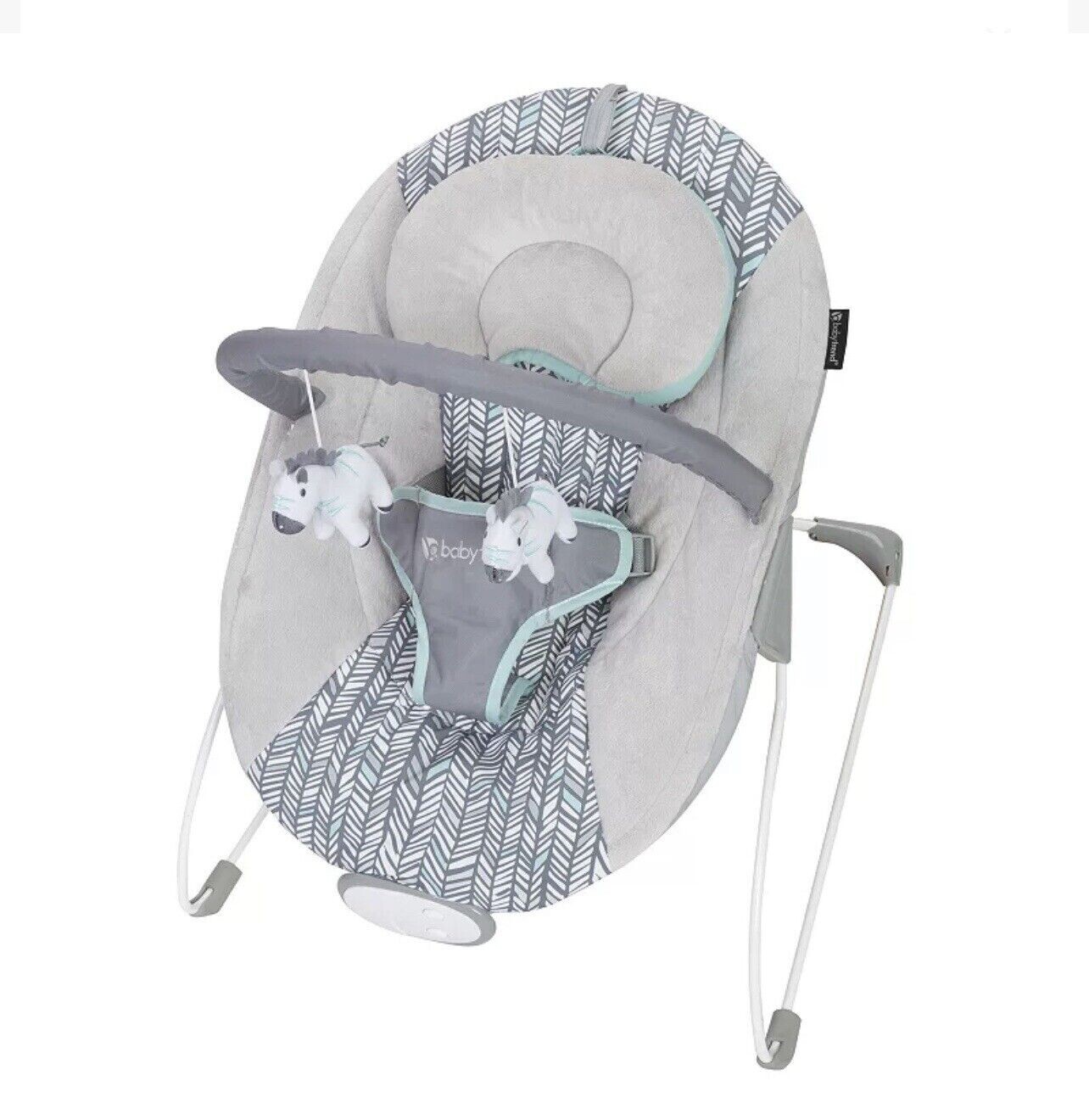 Baby Trend Smart Steps EZ Bouncer, Reversible/ Removable Head support - Ziggy