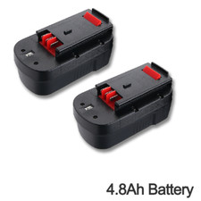 1/2PCS 4.8Ah 18V Battery For Black & Decker HPB18-OPE A18 A1718 A18E  Firestorm 