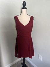 Reformation Devi Dress in Red Women's Size 10 NEW