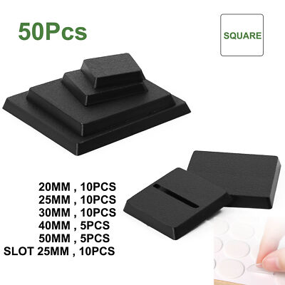 50pcs Evemodel Various Square Bases for Table Game Wargames MB10F