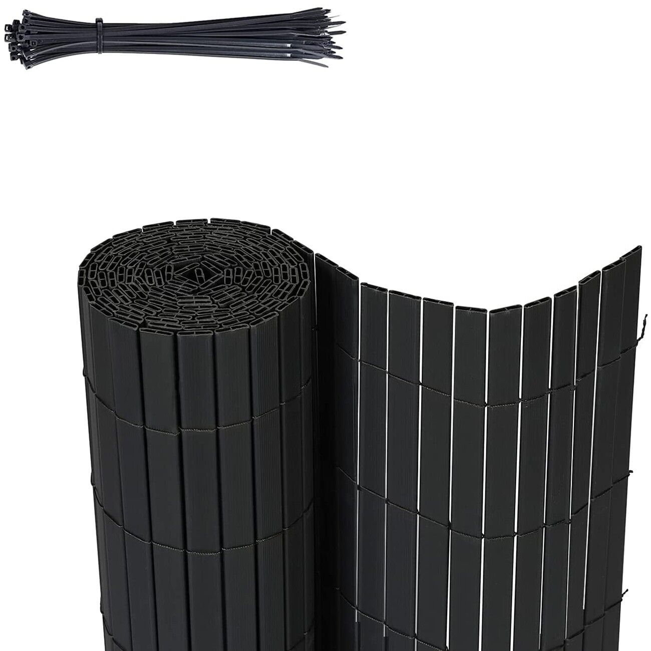 19mm PVC Sichtschutzmatte Bambus Sichtschutzzaun Sichtschutz Zaun Windschutz